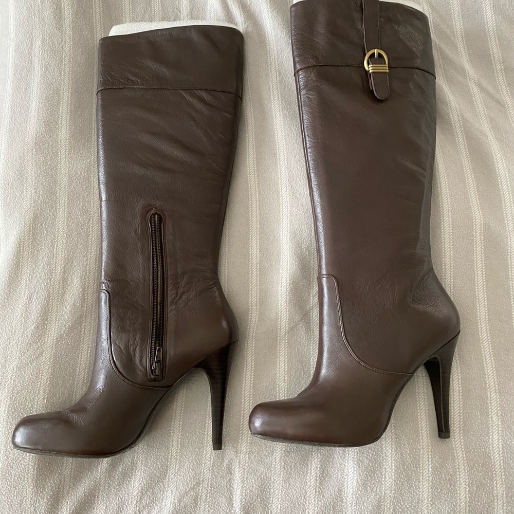 Banana Republic Brown Leather Boots, NEW